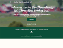 Tablet Screenshot of meadowviewthoroughbreds.com